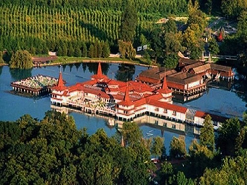 Natural healing thermal lake in Hévíz